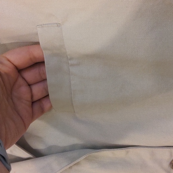 ⭐ 2 / $12 Gap size M extra long khaki blazer with roll up pattern sleeves - Picture 3 of 6